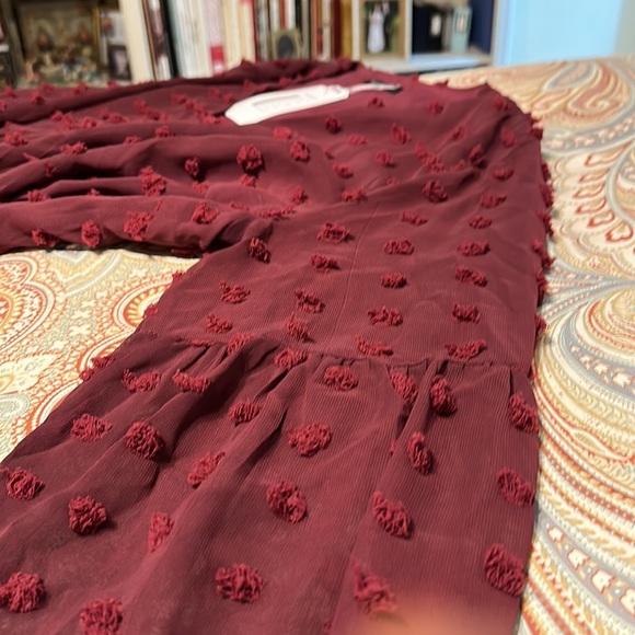 NWT XXL MIHOLL Women's V Neck Short Sleeve Ruffle Loose Summer Flowy Mini Dress - Picture 13 of 13